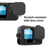 Custodia Protettiva in Silicone per GoPro HERO13 Black con Cordino e Copriobiettivo – PULUZ Nero