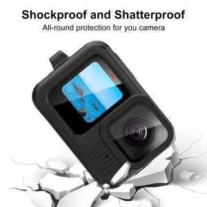 Custodia Protettiva in Silicone per GoPro HERO13 Black con Cordino e Copriobiettivo – PULUZ Nero