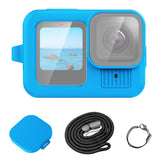 Custodia Protettiva in Silicone per GoPro HERO13 Black con Cordino e Copriobiettivo – PULUZ Nero