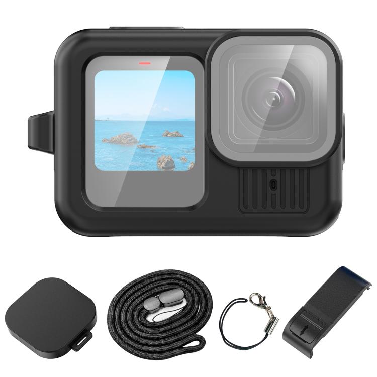 Custodia Protettiva in Silicone con Copertura Laterale per GoPro HERO13 Black – PULUZ Kit Completo