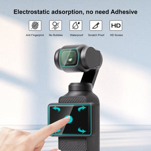Für DJI OSMO Pocket 3 PULUZ 9H 2.5D HD-Objektivschutz aus gehärtetem Glas...