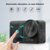 PULUZ 3-in-1 Obiettivo e Protezione Schermo per DJI Osmo Action 4 - Vetro Temperato, Antigraffio, Alta Trasparenza