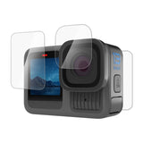 PULUZ 3 in 1 Pellicola Protettiva per Obiettivo e Schermo per GoPro HERO13 Black - Vetro Temperato, Antigraffio, Alta Trasparenza