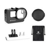 PULUZ Gabbia in Metallo per Insta360 Ace / Ace Pro con Adattatore Filtro UV da 52mm – Frame Protettivo con Slitta Fredda