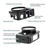 PULUZ Gabbia in Metallo per Insta360 Ace / Ace Pro con Adattatore Filtro UV da 52mm – Frame Protettivo con Slitta Fredda