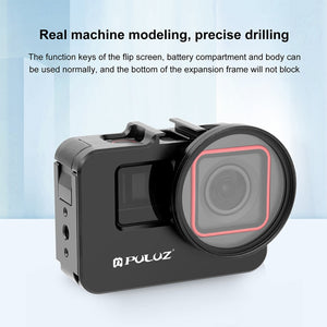 PULUZ Gabbia in Metallo per Insta360 Ace / Ace Pro con Adattatore Filtro UV da 52mm – Frame Protettivo con Slitta Fredda
