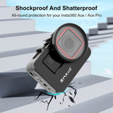 PULUZ Gabbia in Metallo per Insta360 Ace / Ace Pro con Adattatore Filtro UV da 52mm – Frame Protettivo con Slitta Fredda