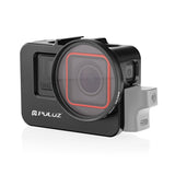 PULUZ Gabbia in Metallo per Insta360 Ace / Ace Pro con Adattatore Filtro UV da 52mm – Frame Protettivo con Slitta Fredda