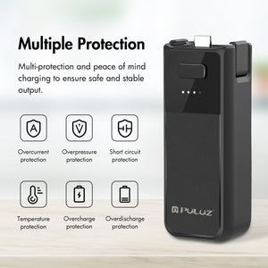 Impugnatura Batteria da 2800mAh per DJI Osmo Pocket 3 – Power Grip con Filettatura 1/4” e Protezione Intelligente