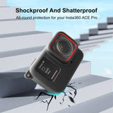 Per Insta360 Ace Pro Custodia protettiva in silicone PULUZ Body con copriobie...