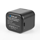 PULUZ Dual Slot Akku-Ladebox für Insta360 Ace Pro 2 / Pro 1 / Ace mit Schutzhülle