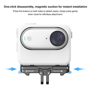 PULUZ Schnellwechsel-Magnetfußhalterung für Insta360 GO3 – Sicherheit und Benutzerfreundlichkeit