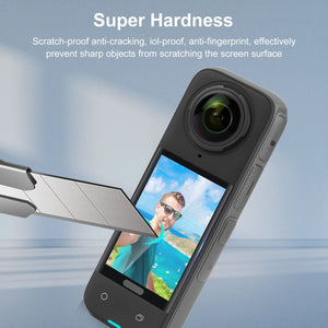 9H 2.5D Displayschutz aus gehärtetem Glas für Insta360 X4 – Vollständiger Schutz und empfindliche Berührung