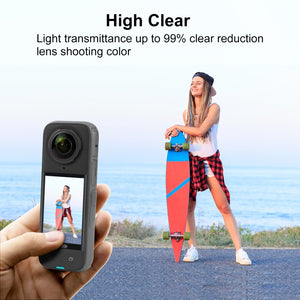 9H 2.5D Displayschutz aus gehärtetem Glas für Insta360 X4 – Vollständiger Schutz und empfindliche Berührung