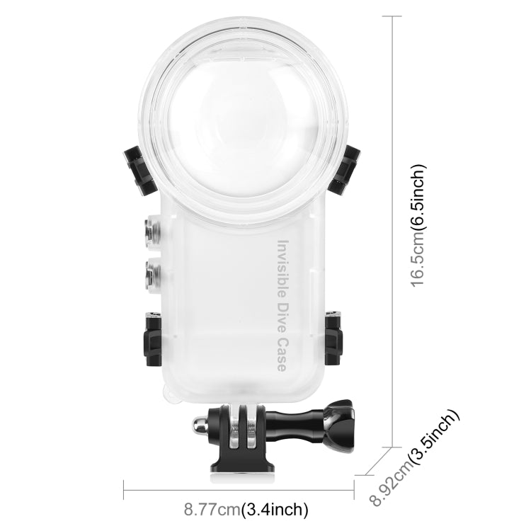 PULUZ Wasserdichtes Unterwassergehäuse für Insta360 X4 – 50 Meter wasserdicht