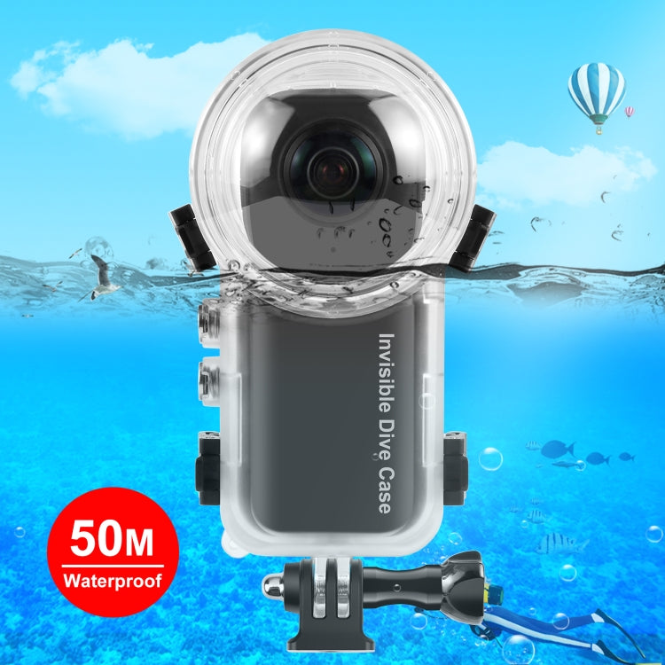 PULUZ Wasserdichtes Unterwassergehäuse für Insta360 X4 – 50 Meter wasserdicht
