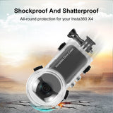 PULUZ Wasserdichtes Unterwassergehäuse für Insta360 X4 – 50 Meter wasserdicht