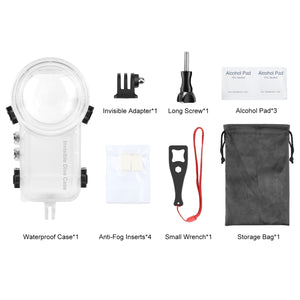 PULUZ Wasserdichtes Unterwassergehäuse für Insta360 X4 – 50 Meter wasserdicht