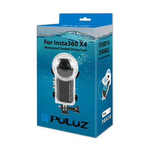 PULUZ Wasserdichtes Unterwassergehäuse für Insta360 X4 – 50 Meter wasserdicht