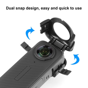 Insta360 X4 PULUZ Snap-On-Objektivschutzabdeckung – Effektiver und praktischer Schutz