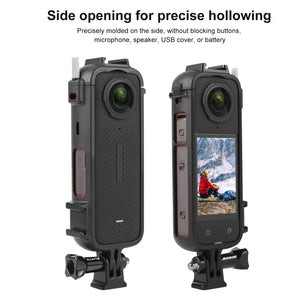 Insta360 X4 PULUZ Cold Shoe Telaio Protettivo in Plastica PC – Protezione e Versatilità per la tua Fotocamera