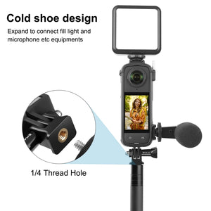 Insta360 X4 PULUZ Cold Shoe Telaio Protettivo in Plastica PC – Protezione e Versatilità per la tua Fotocamera