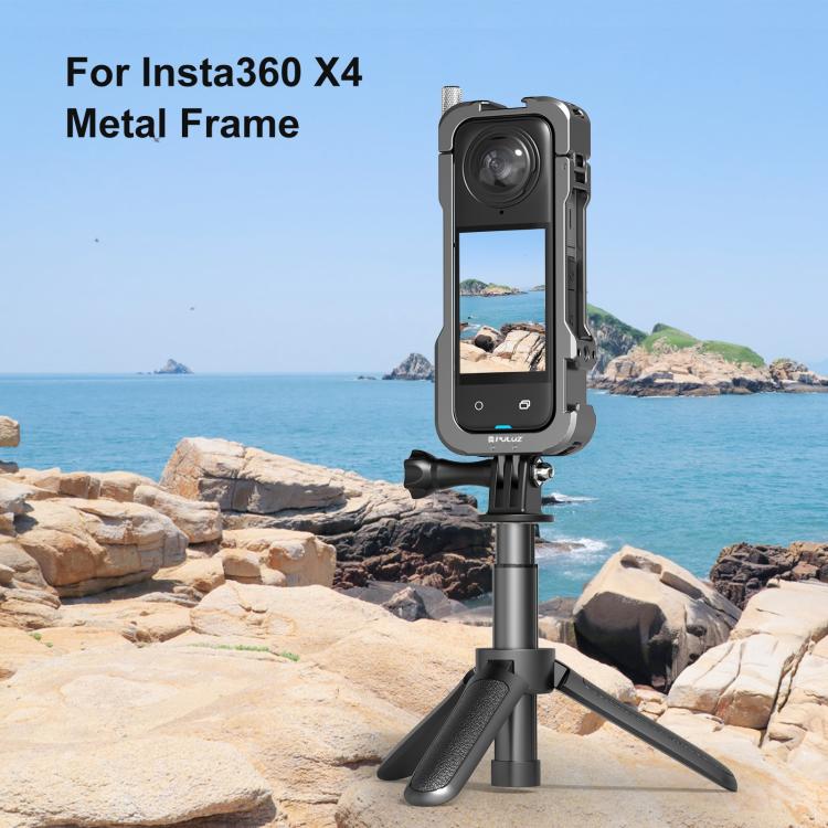 Per Insta360 X4 PULUZ Telaio protettivo per gabbia protettiva in metallo con ...