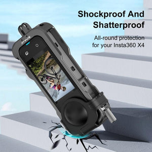 Per Insta360 X4 PULUZ Telaio protettivo per gabbia protettiva in metallo con ...