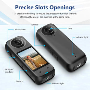 Per Insta360 X4 PULUZ Custodia protettiva in silicone antipolvere per tutto i...