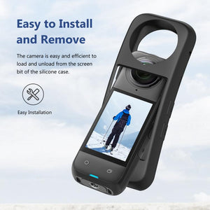 Per Insta360 X4 PULUZ Custodia protettiva in silicone antipolvere per tutto i...