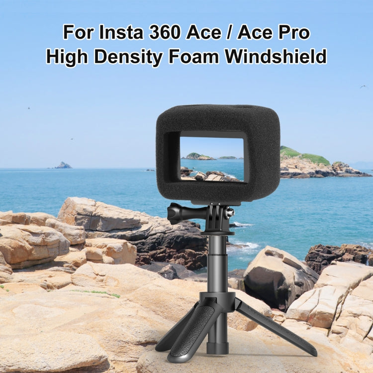 PULUZ Windschutzscheibe aus hochdichtem Schaumstoff für Insta360 Ace / Ace Pro – Reduzierung von Windgeräuschen und Schutz der Kamera