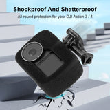PULUZ Windschutzscheibe aus hochdichtem Schaumstoff für DJI Osmo Action 5 Pro / 4 / 3 – Reduzierung und Schutz vor Windgeräuschen
