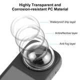 PULUZ Copriobiettivo Protettivo in PC per Insta360 X4 – Protezione Antigraffio con Chiusura a Rotazione