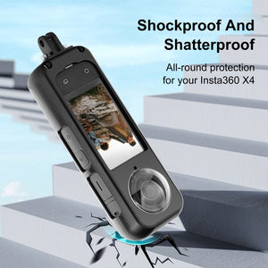 PULUZ Telaio Protettivo in Lega di Alluminio per Insta360 X4 con Protezione Obiettivo