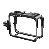PULUZ Metall-Schutzkäfig-Adapterrahmen für Insta360 Ace Pro – Kompatibel mit vertikalen Aufnahmen und Zubehör