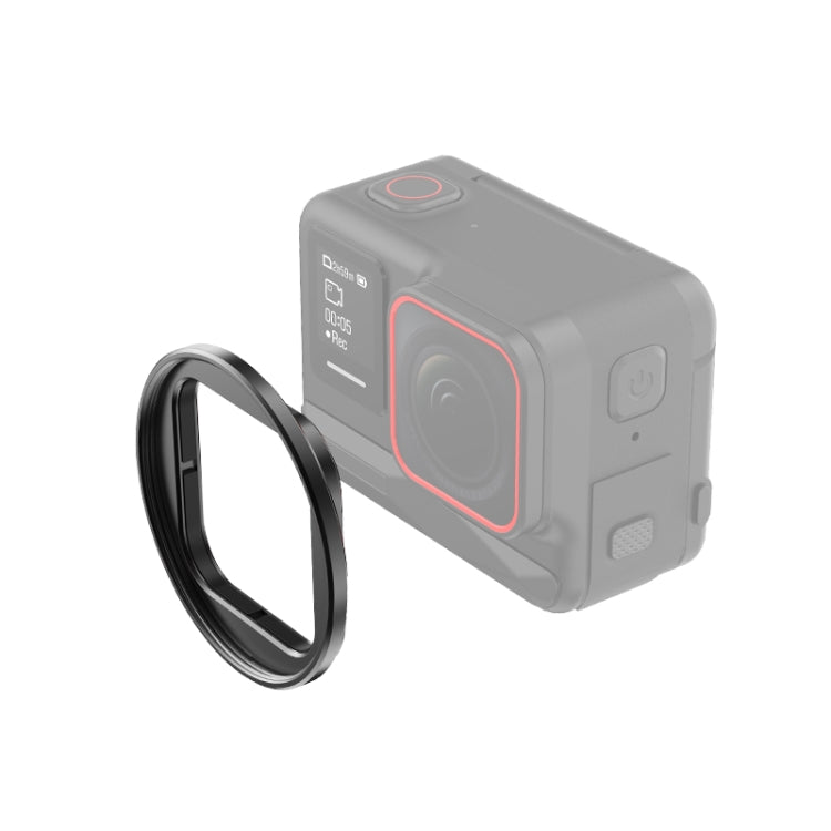 PULUZ Metallfilterhalter für Insta360 Ace Pro – 49-mm-Filterhalter, robuster Schutzrahmen