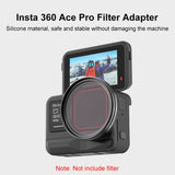Portafiltro in Metallo PULUZ per Insta360 Ace Pro – Supporto Filtri 49 mm, Telaio Protettivo Resistente