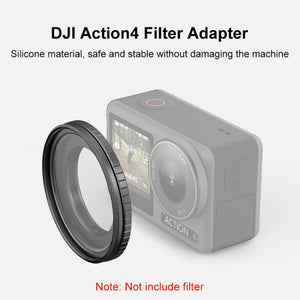 PULUZ Metallfilterhalter für DJI Osmo Action 4 – Schutzrahmen kompatibel mit 49-mm-Filtern