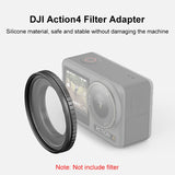 PULUZ Metallfilterhalter für DJI Osmo Action 4 – Schutzrahmen kompatibel mit 49-mm-Filtern