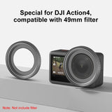 PULUZ Metallfilterhalter für DJI Osmo Action 4 – Schutzrahmen kompatibel mit 49-mm-Filtern