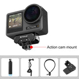 PULUZ Schnellwechsel-Magnetbasis für DJI Osmo Action 4 / 3 / 5 Pro – Universalhalterung mit 1/4"-Gewinde