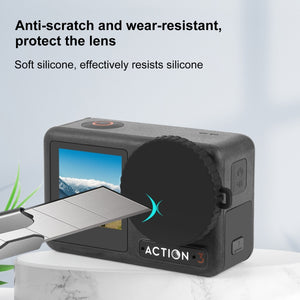 Copriobiettivo in Silicone PULUZ per DJI Osmo Action 5 Pro / 4 / 3 – Protezione Obiettivo Antiurto e Antigraffio