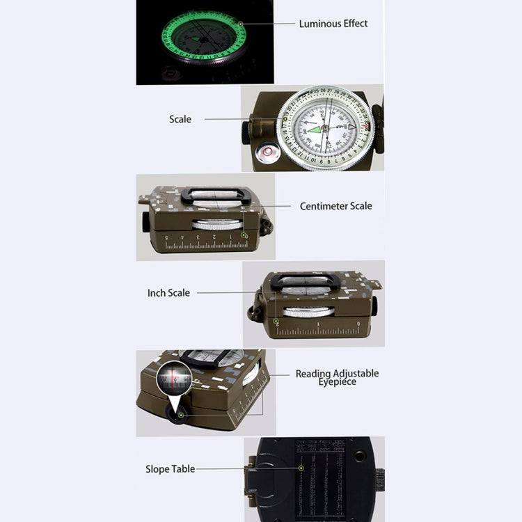 Bussola militare tascabile GoldGood DC60-2A con display luminoso per