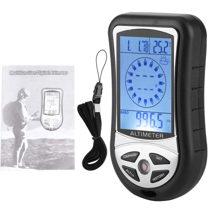 Orologio Digitale Multifunzionale 8 in 1 con Altimetro, Meteo,