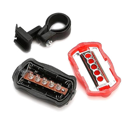 Luce da testa per bicicletta a 5 LED resistente all'acqua + torcia di sicurezza posteriore, Bicycle Head Light+ Rear Safety Flashlight
