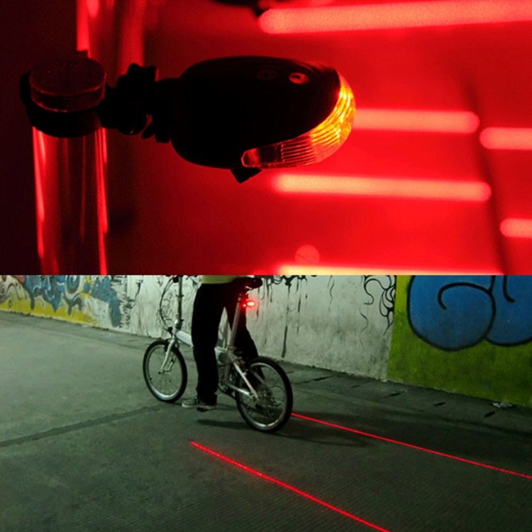 Luce a LED per bicicletta Laser notturno per mountain bike Fanale posteriore Fanale posteriore MTB Avvertimento di sicurezza Lampada per luce posteriore per bicicletta Luce per bicicletta, Red, Blue