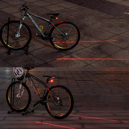 Luce a LED per bicicletta Laser notturno per mountain bike Fanale posteriore Fanale posteriore MTB Avvertimento di sicurezza Lampada per luce posteriore per bicicletta Luce per bicicletta, Red, Blue