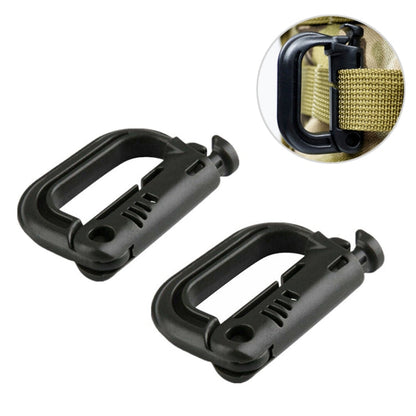 Moschettone portatile in plastica, 4 pezzi in una confezione, il prezzo è per 4 pezzi (grigio chiaro), 4PCS Plastic Carabiner