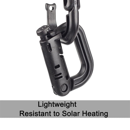 Moschettone portatile in plastica, 4 pezzi in una confezione, il prezzo è per 4 pezzi (grigio chiaro), 4PCS Plastic Carabiner