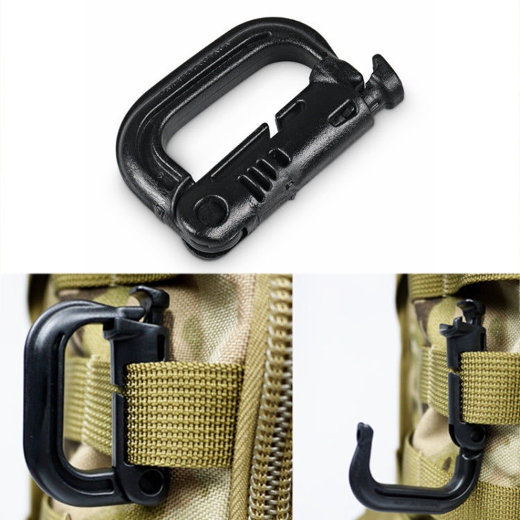Moschettone portatile in plastica, 4 pezzi in una confezione, il prezzo è per 4 pezzi (grigio chiaro), 4PCS Plastic Carabiner